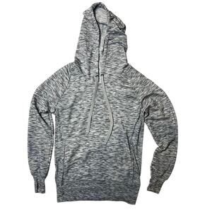 Green Tea Women’s Small Gray Heather Pullover Hoodie Kangaroo Pocket